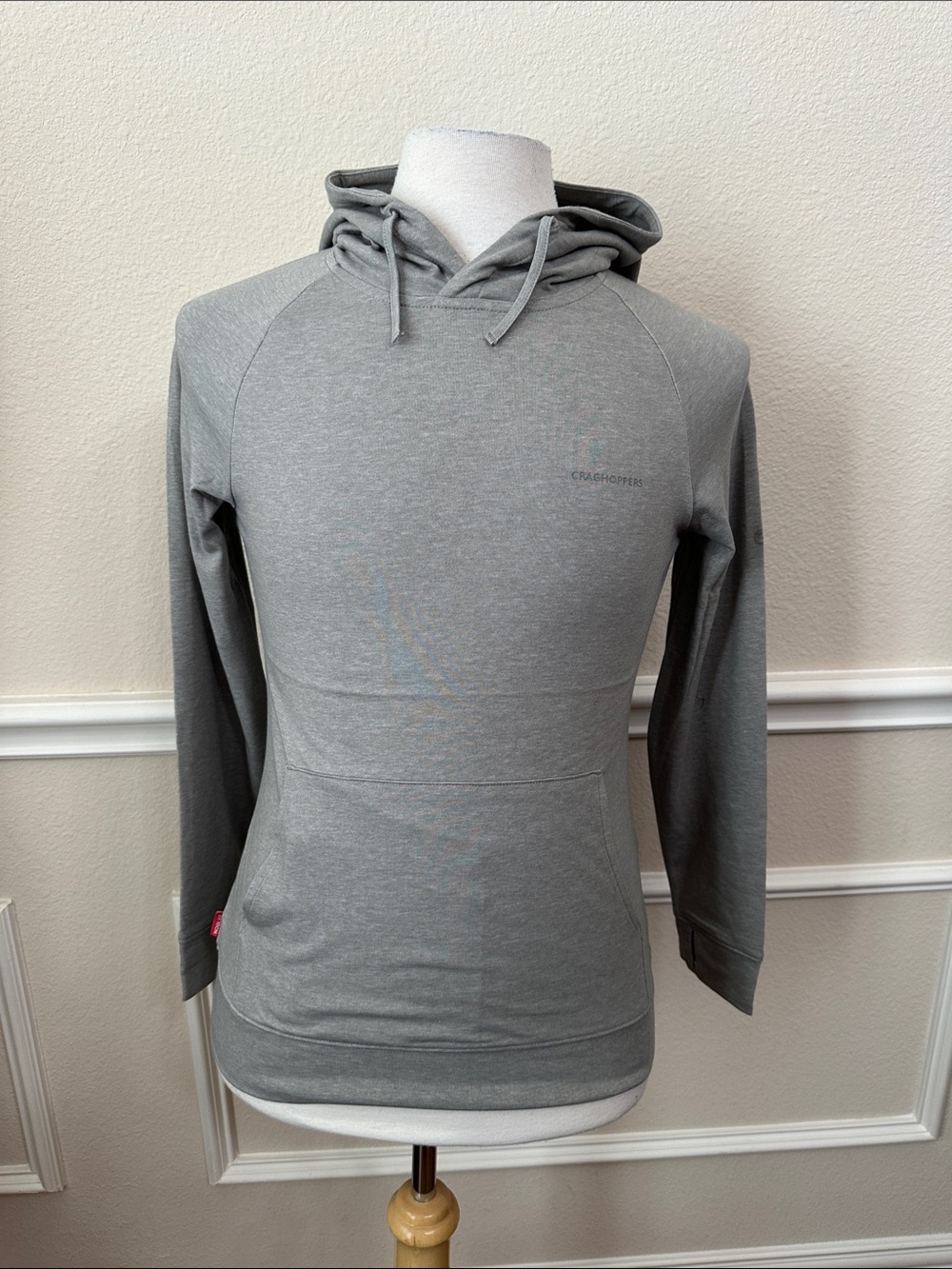 Craghoppers NOSILIFE ALANDRA LONG SLEEVE HOODED TOP - Soft Grey Marled